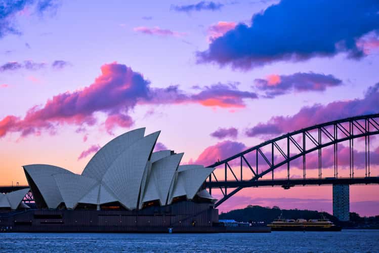 Sydney opera House and Harbour Bridge