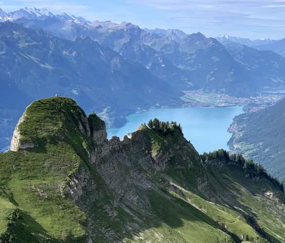 Mountains and lakes near Rothorn/Brienze