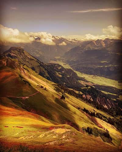 Mountains and Valleys near Rothorn