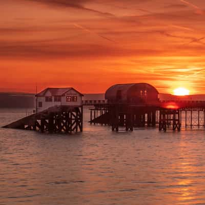 Mumbles pier & Lifeboat station Wales, United Kingdom