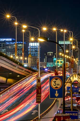 Night view of Shanghai Bunds