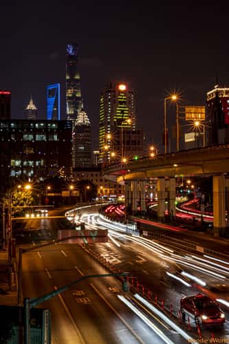 Night view of Shanghai Bunds