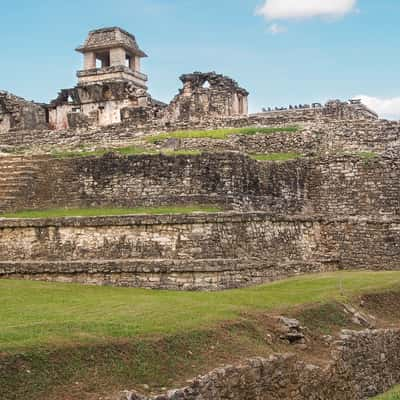 Palenque castillo, Mexico