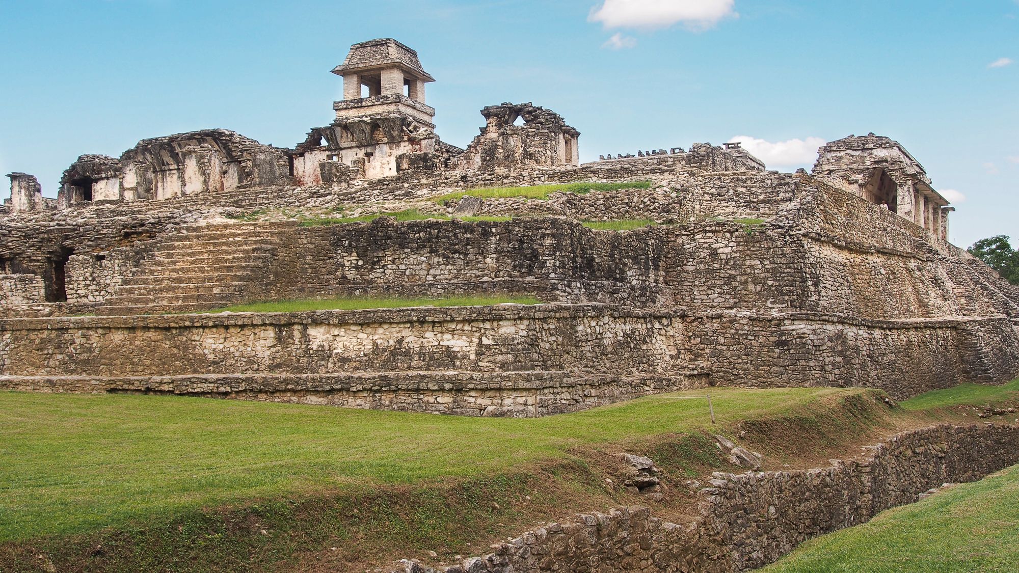 Palenque castillo, Mexico