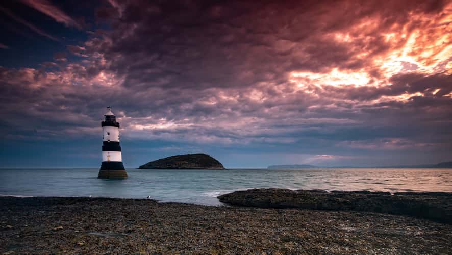 Penmon Lighthouse at Penmon Point