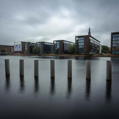 Pillars with Christianshavn, Denmark