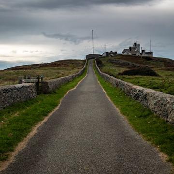 Point Lynas Lighthouse road leading to the Lighthouse Wales, United Kingdom