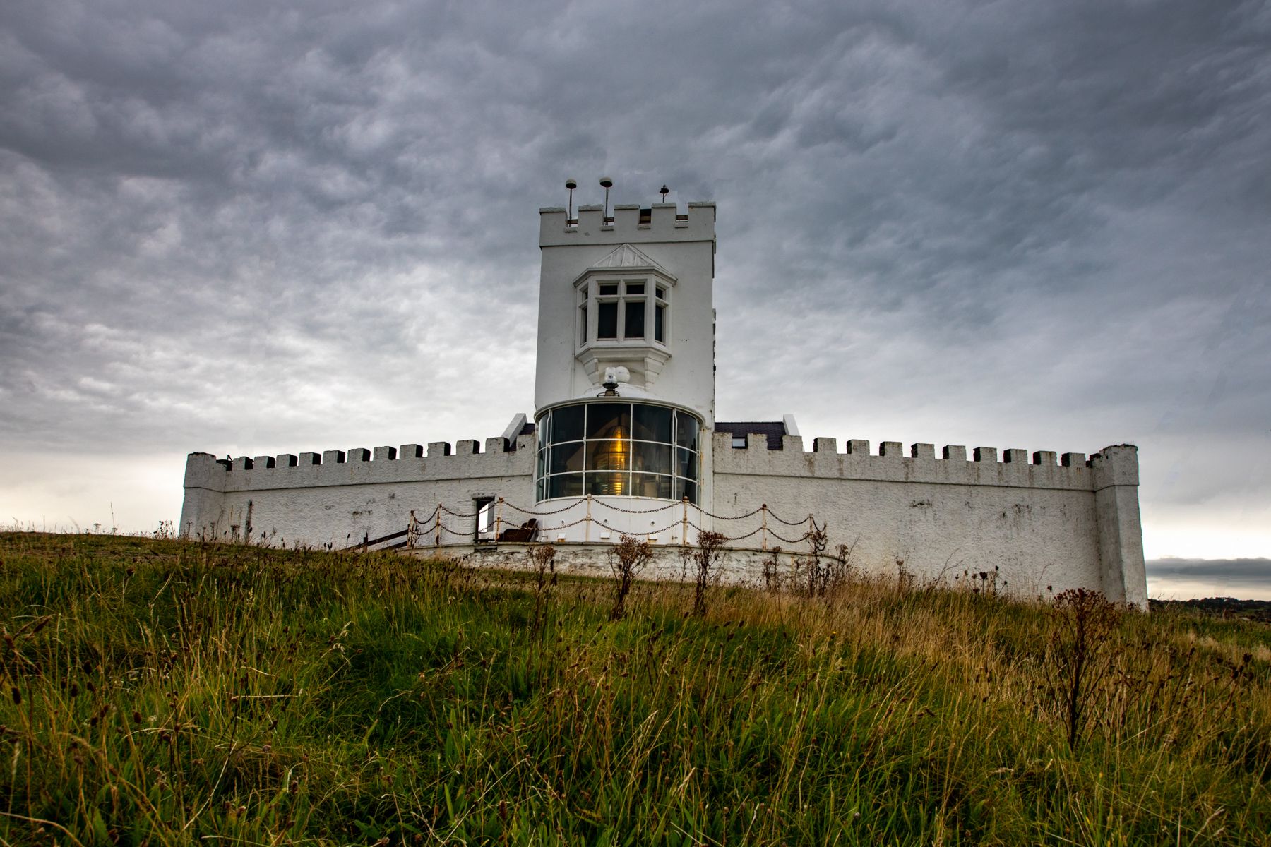 Point Lynas Lighthouse with light Wales, United Kingdom