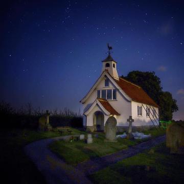 Quaint church in England village, United Kingdom