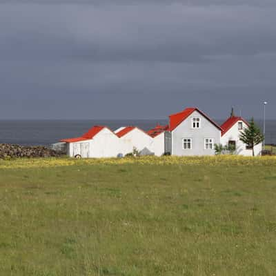 Red roof farm, Iceland