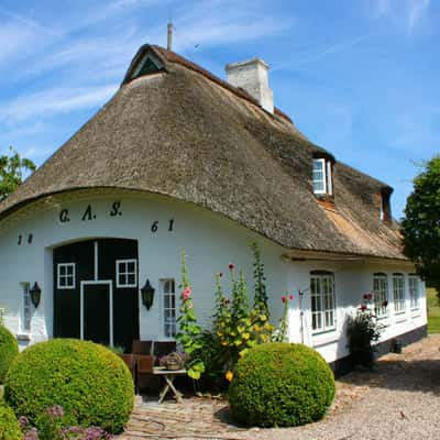 reetgedecktes Haus in Sieseby, Germany