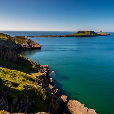 Rhossili headland Wales, United Kingdom