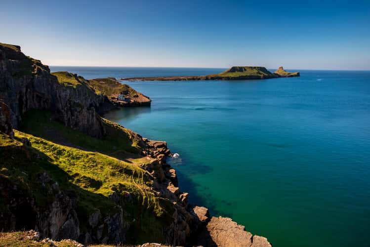 Rhossili headland Wales