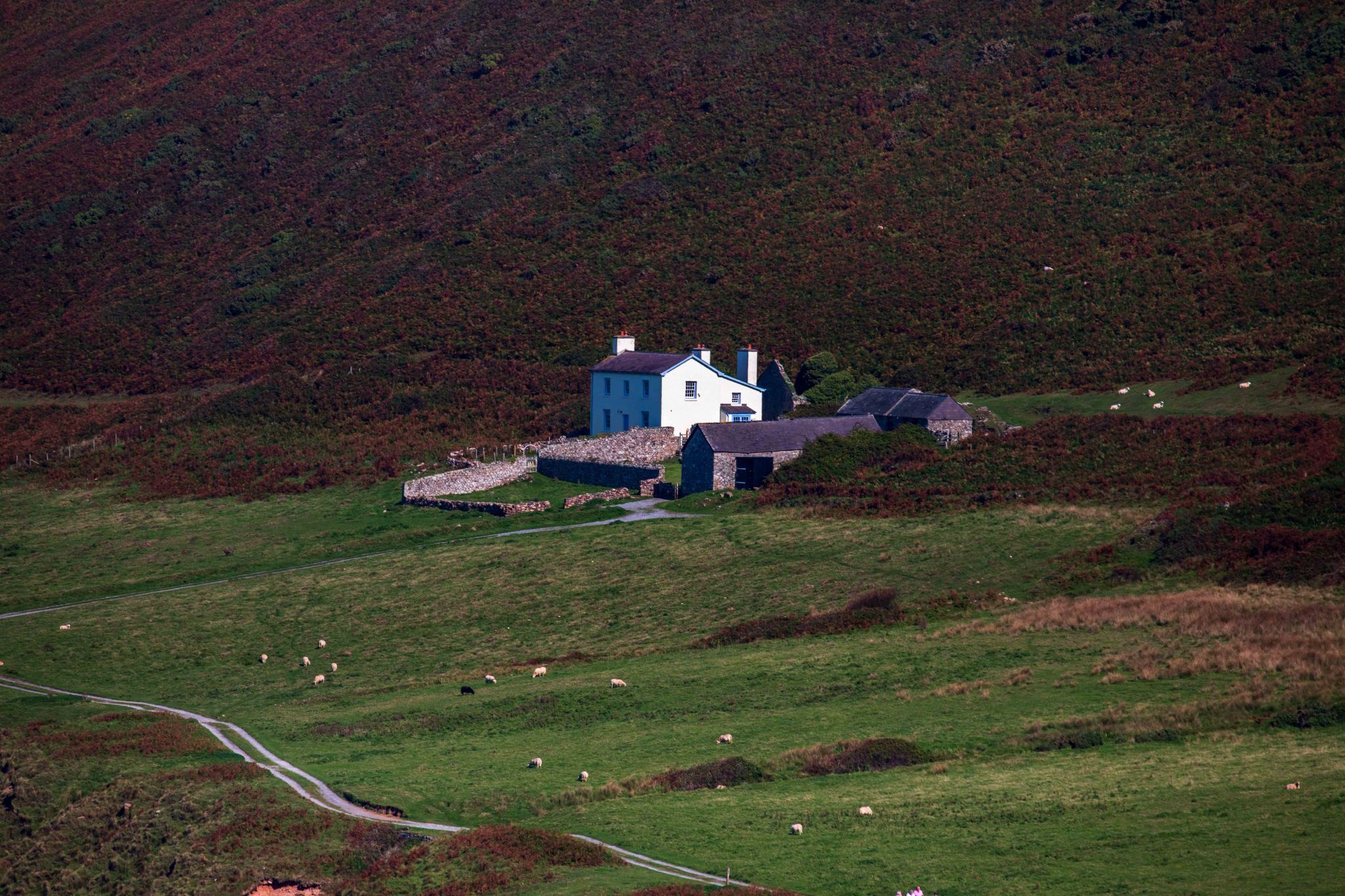 Rhossili, house near the beach  County of Swansea Wales, United Kingdom