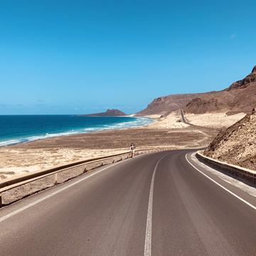 Road Baia das Gatas to Calhau, Cape Verde