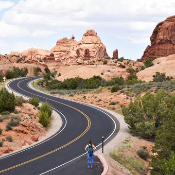 Road in Arches National Park, USA