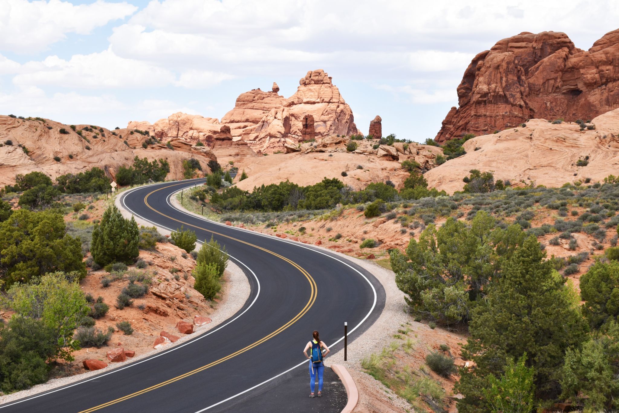 Road in Arches National Park, USA