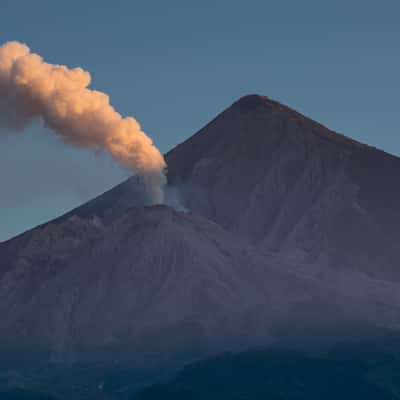 Santiaguito at sunrise, Guatemala