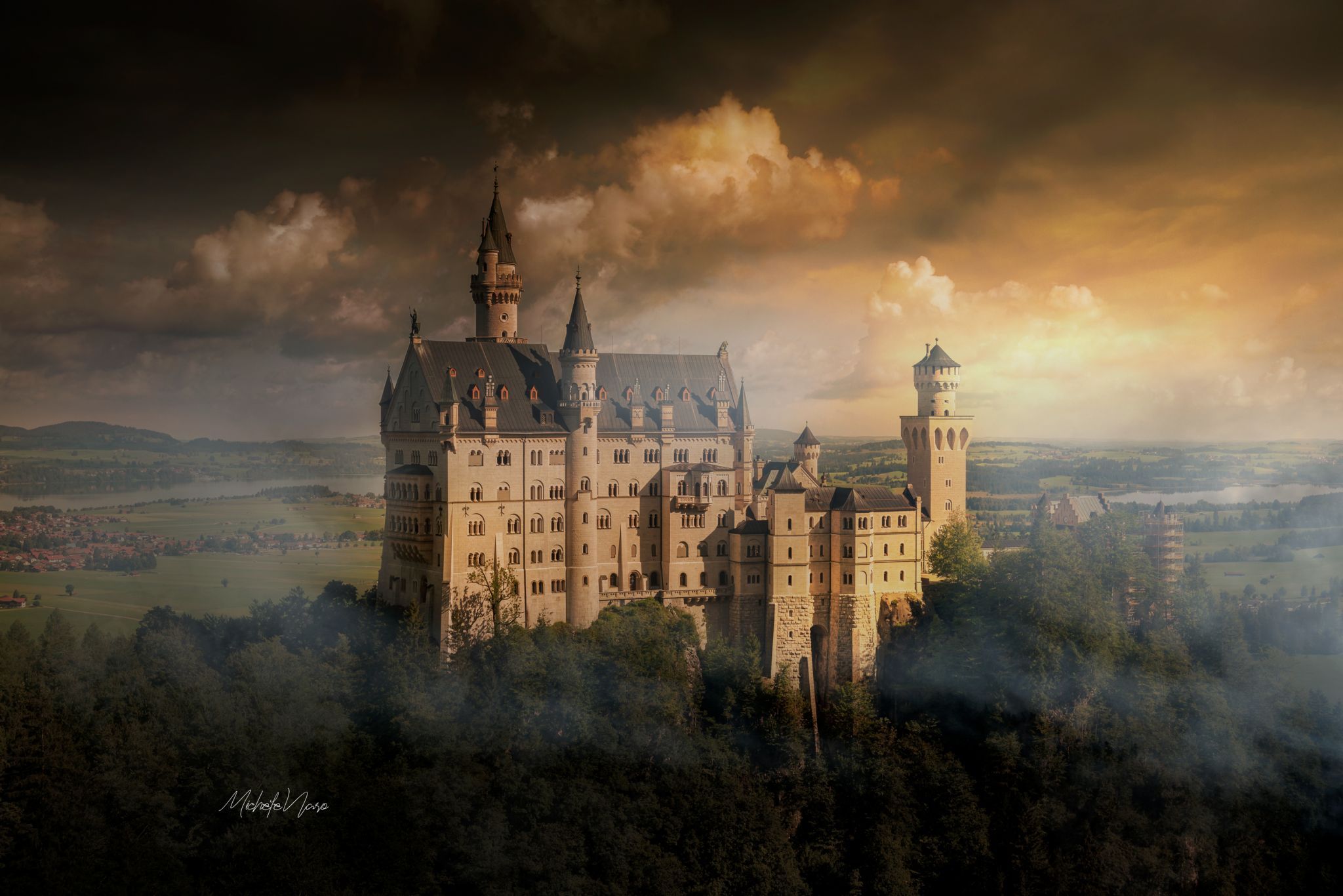 Neuschwanstein Castle from Marienbridge - The classic view, Germany