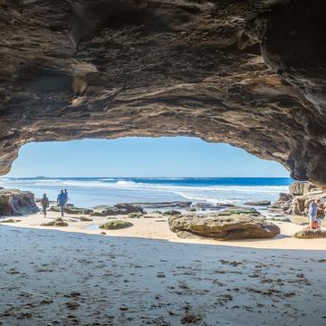 Sea Cave at Caves Beach, New Castle, Australia