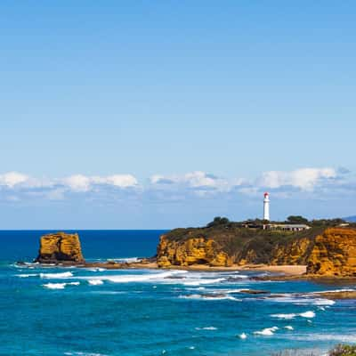 Split Point Lighthouse from Split Point Lookout, Australia