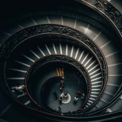 Spiral Staircase at Vatican Museum, Rome, Italy