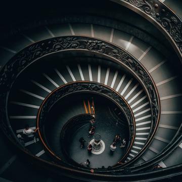Spiral Staircase at Vatican Museum, Rome, Italy