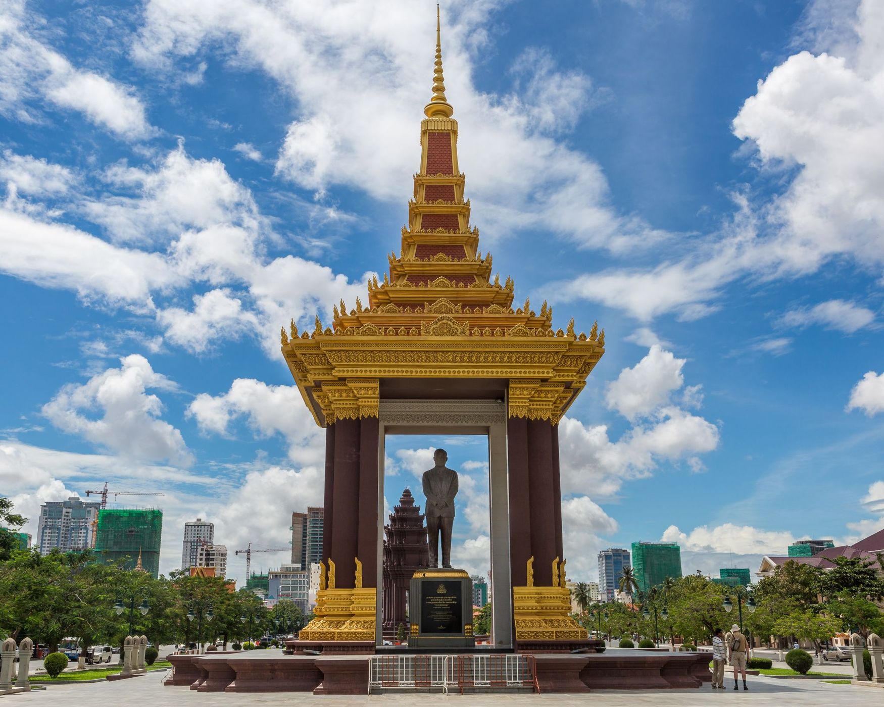 Statue of King Father Norodom Sihanouk, Phnom Penh, Cambodia