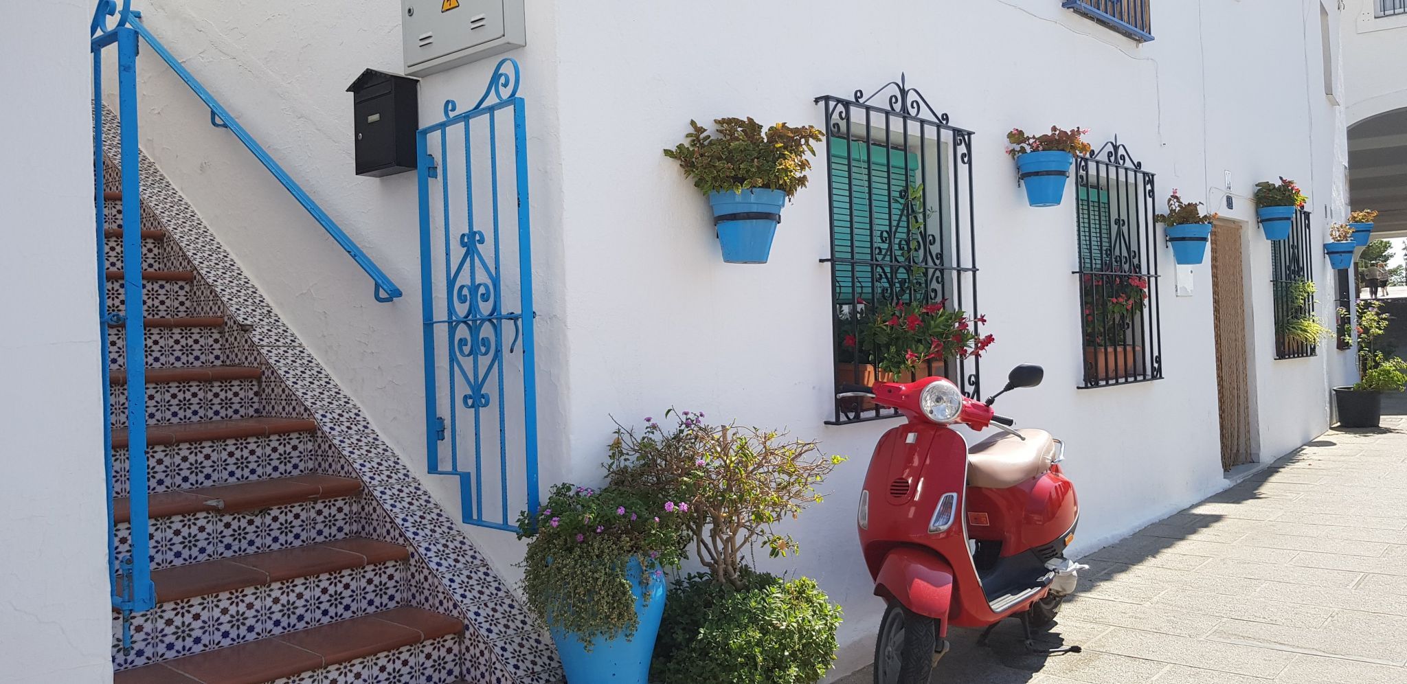 Street in Mijas, Spain