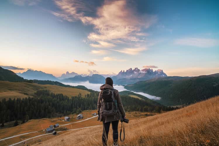Passo san Pellegrino, Dolomites