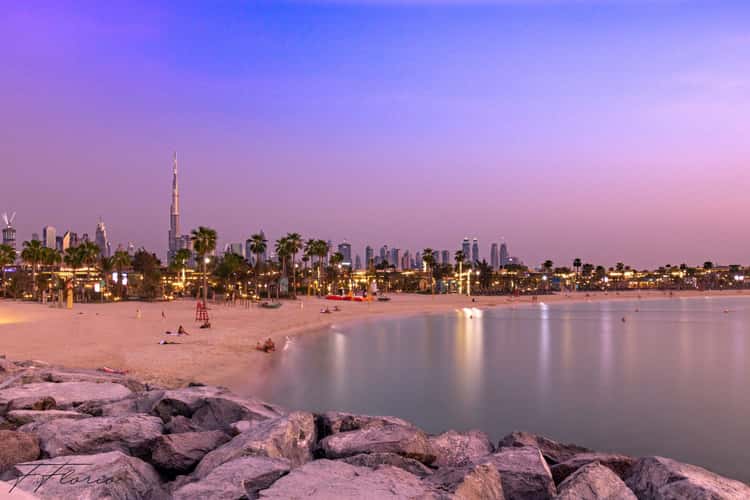 Sunset at La Mer beach