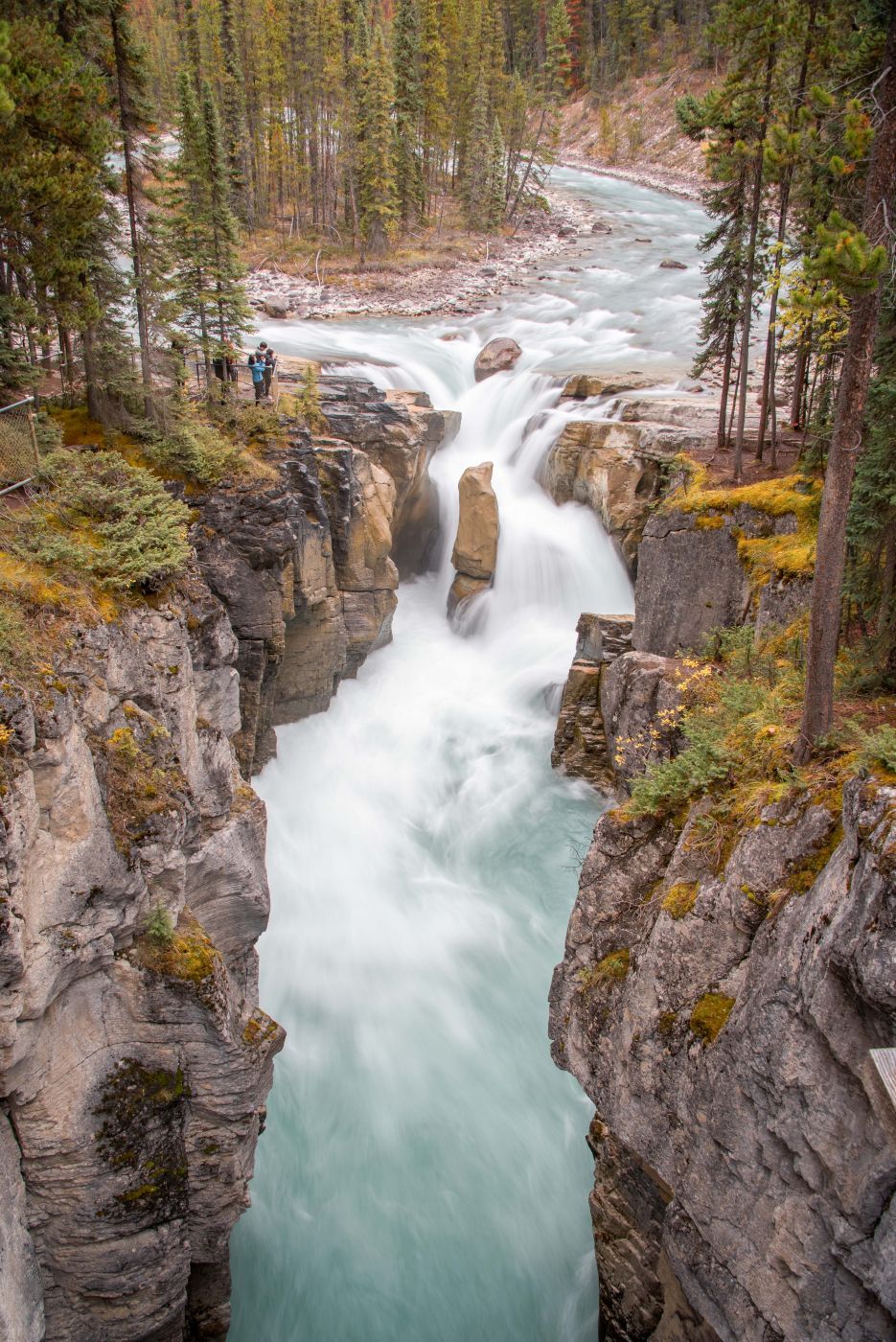 Sunwapta Falls from the Bridge, Canada