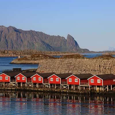 Svolvær Rorbuer from the bridge, Norway