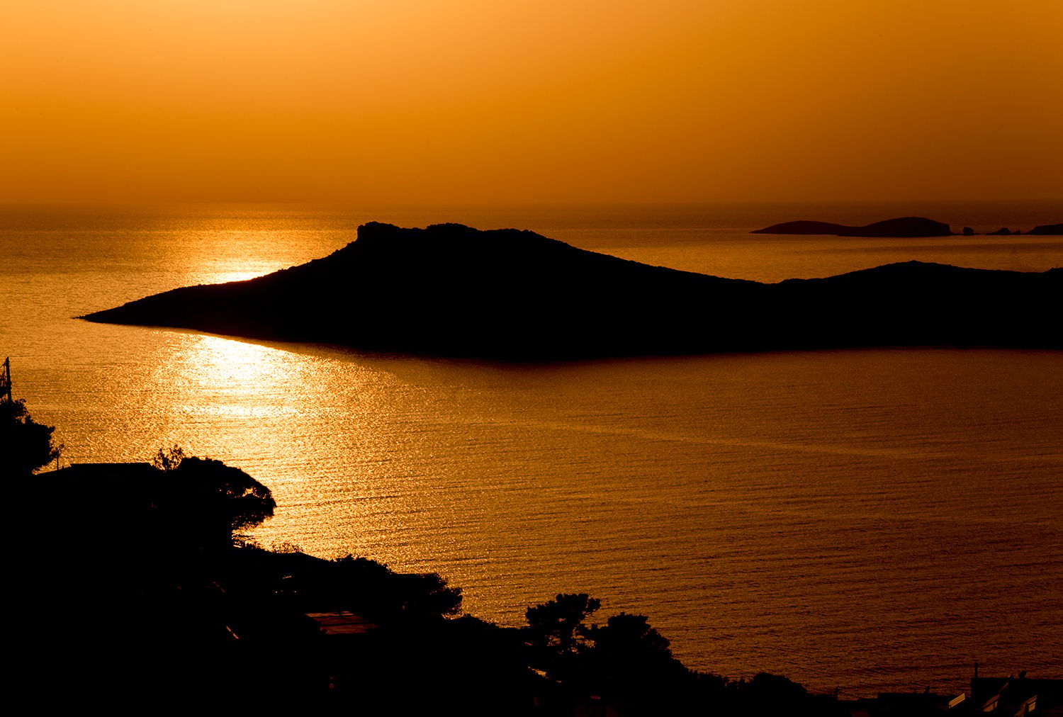 Telendos seen from Kalymnos, Greece