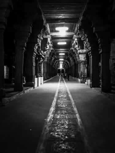Temple corridor
