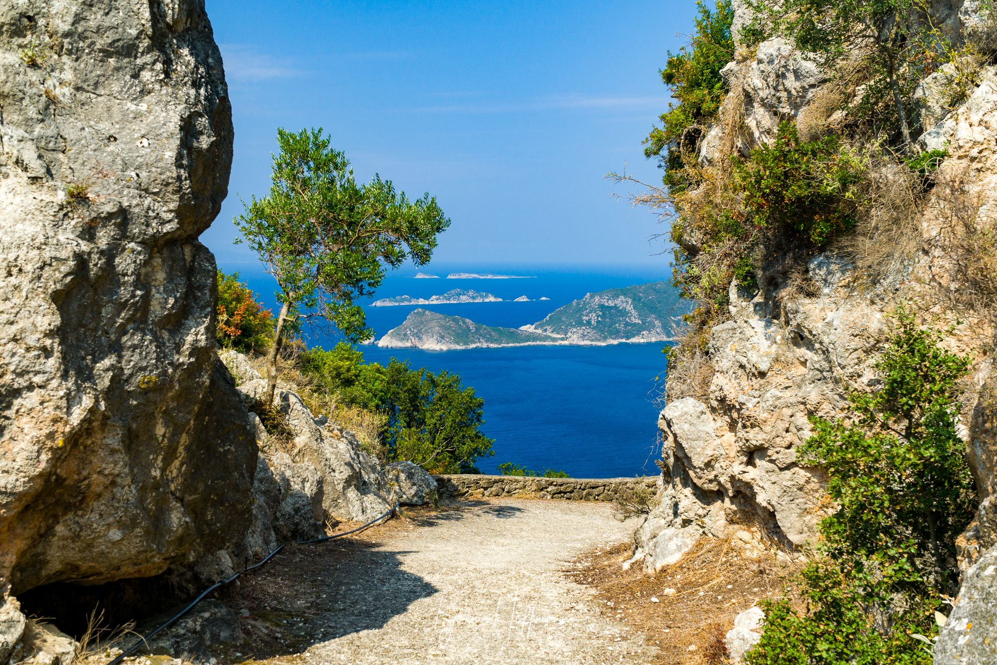 The Donkey Path between Makrades and Agios Georgios, Corfu, Greece