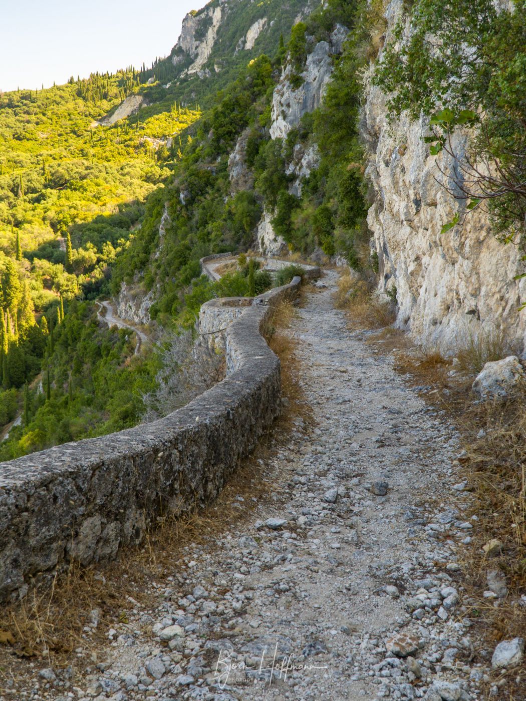 The Donkey Path between Makrades and Agios Georgios, Corfu, Greece