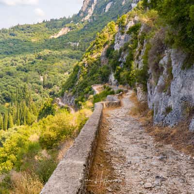 The Donkey Path between Makrades and Agios Georgios, Corfu, Greece