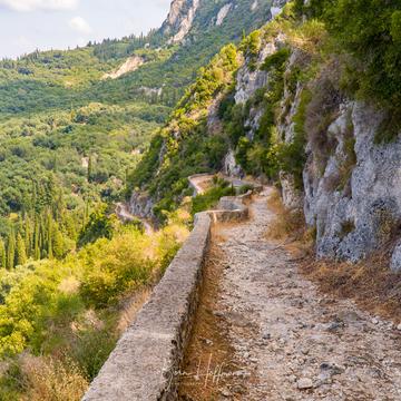 The Donkey Path between Makrades and Agios Georgios, Corfu, Greece