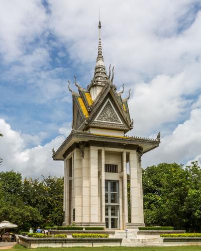 The monuement to the Killing Fields Phnom Penh