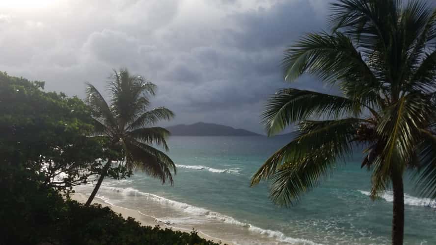 the view from Long Bay Beach Resort 2017
