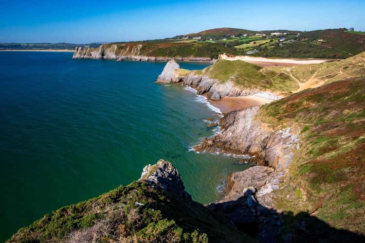 Three Cliffs Bay County of Swansea Wales