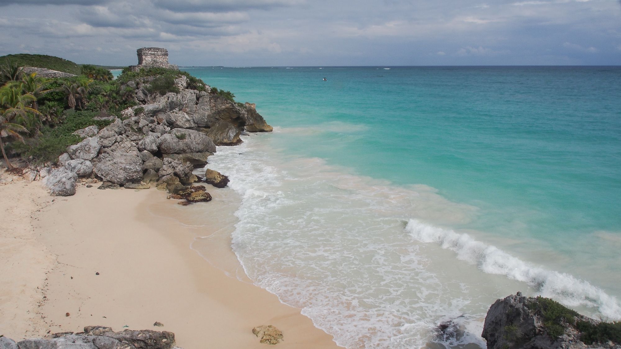 Tulum, beach and castle, Mexico