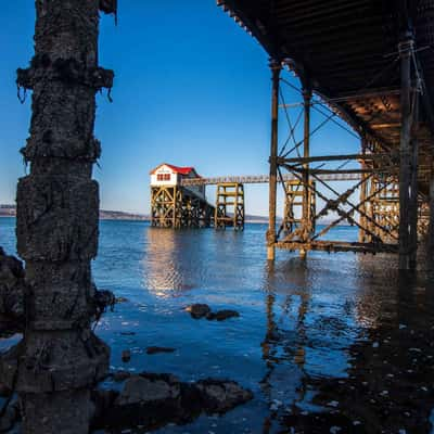 Under the Mumbles Pier  Life Boat station Wales, United Kingdom