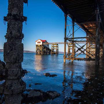 Under the Mumbles Pier  Life Boat station Wales, United Kingdom