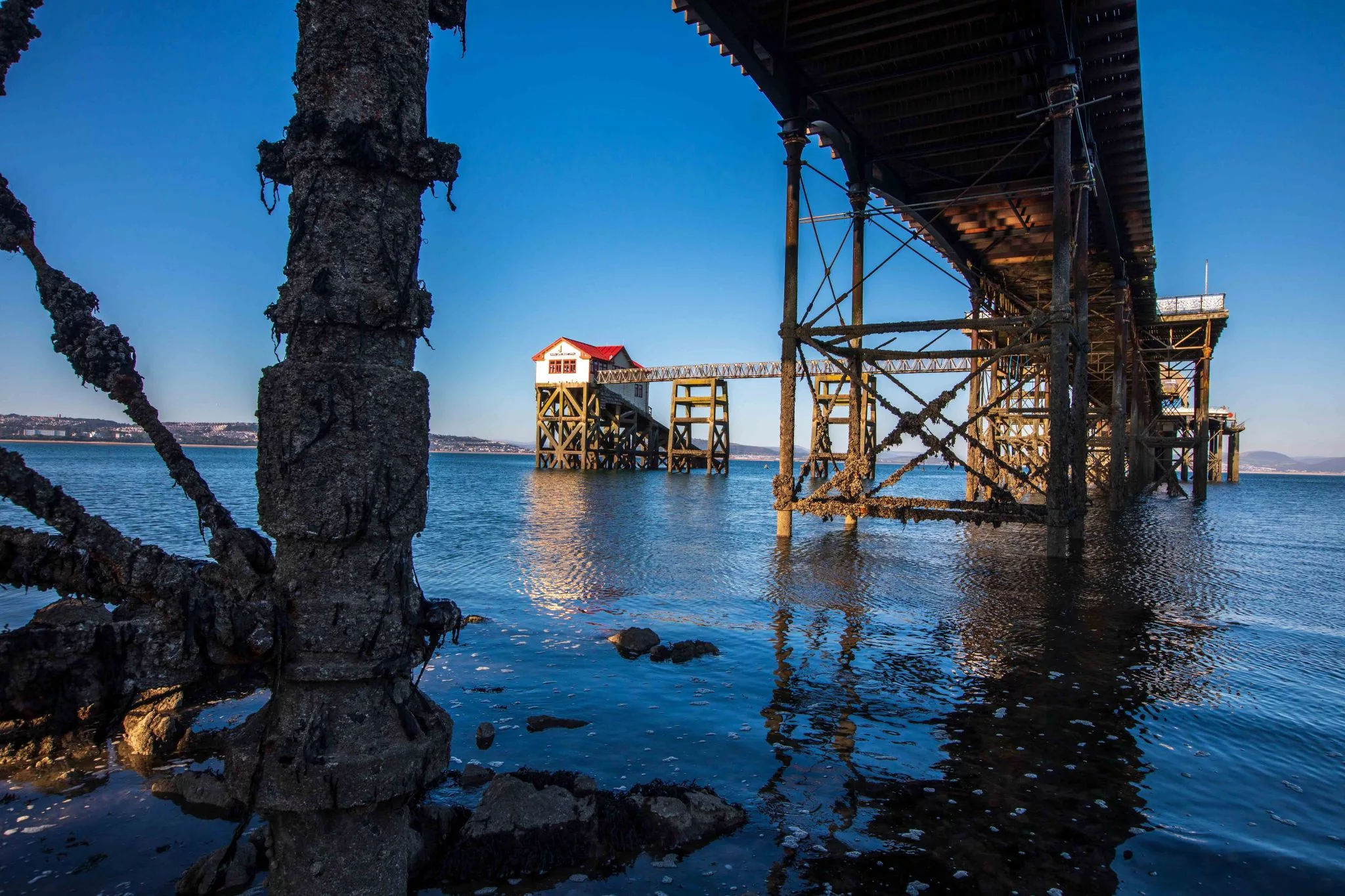 Under the Mumbles Pier  Life Boat station Wales, United Kingdom