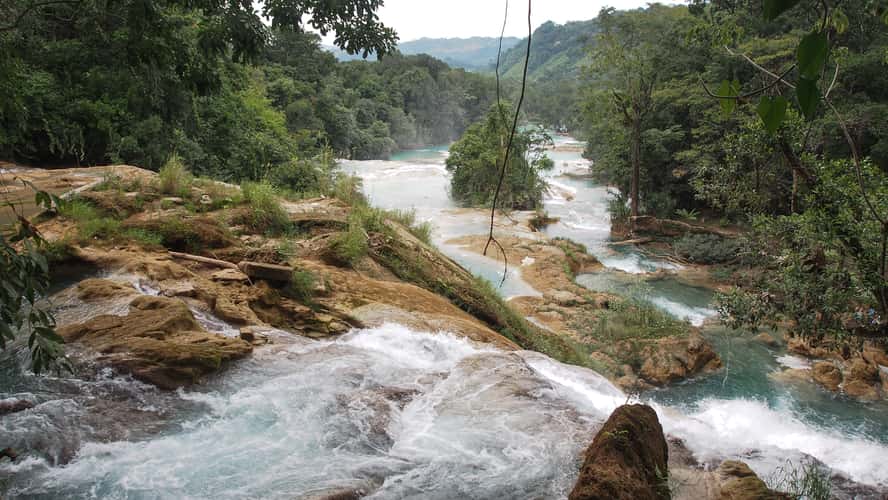 Upstream the xanil river
