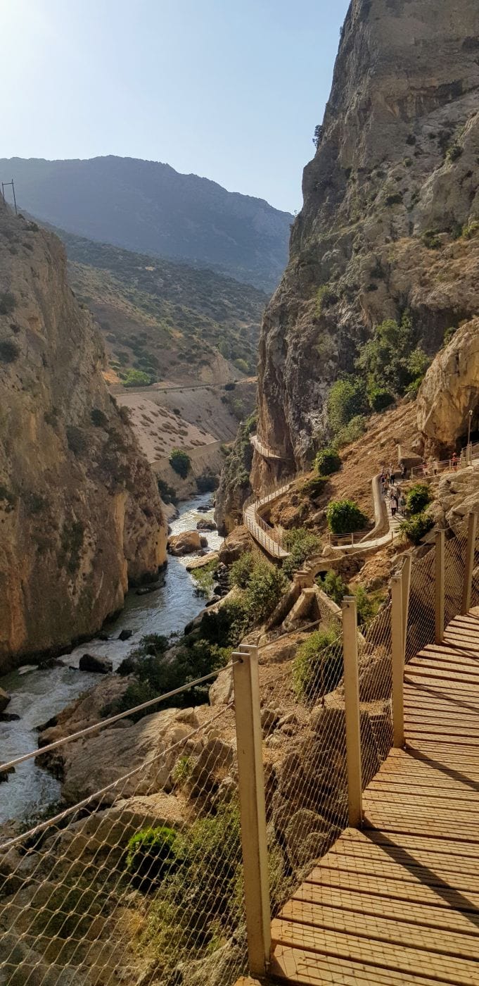 view along Caminito del Rey, Spain