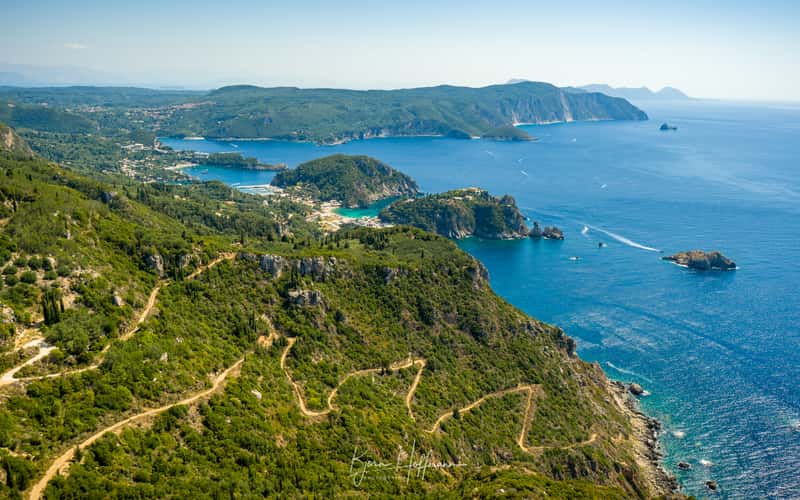 View From Angelokastro Castle At Corfu