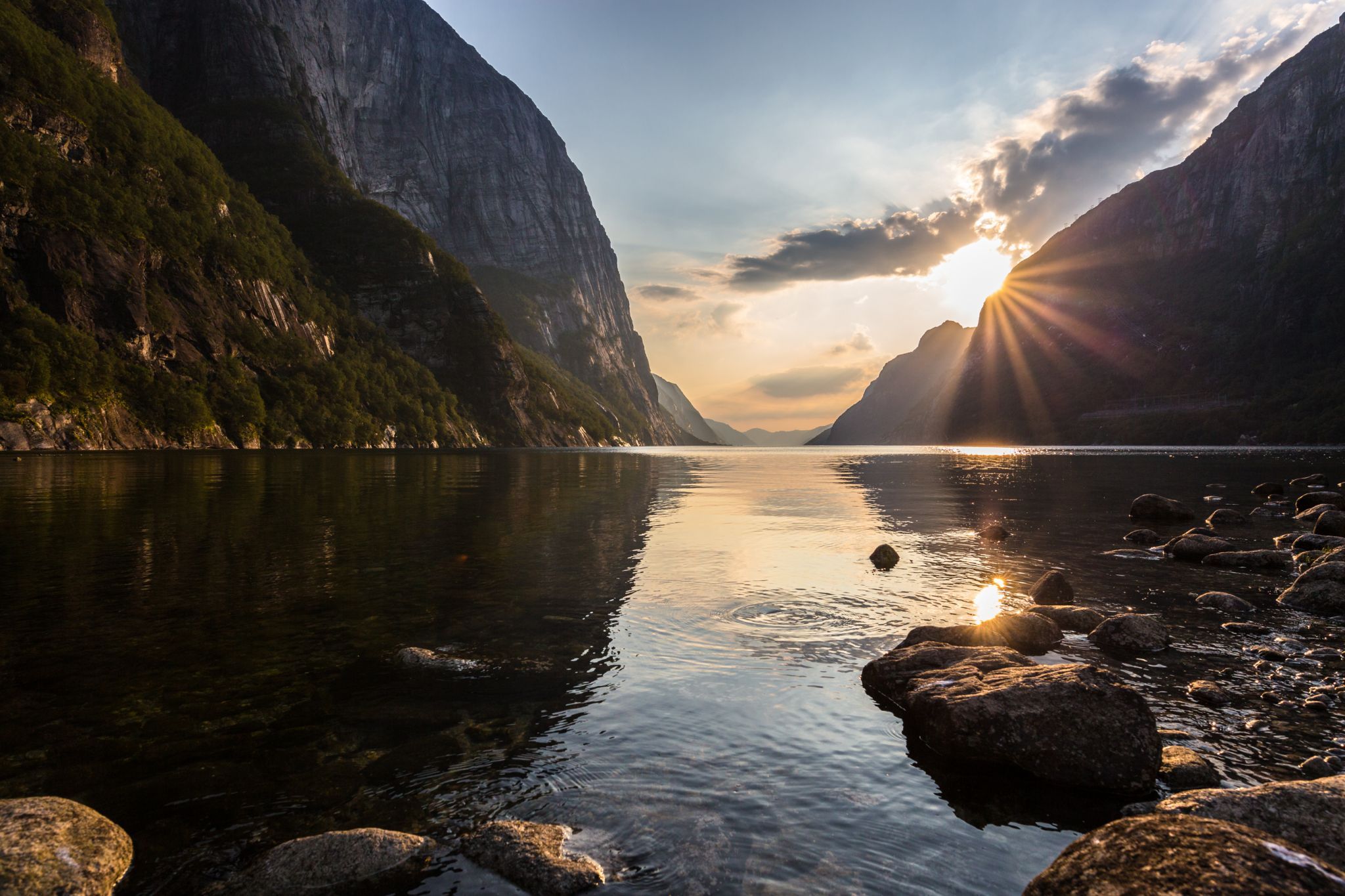 View from Lysebotn on the Lysefjord, Norway